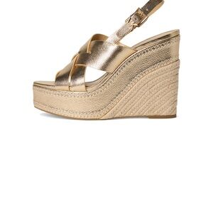 MICHAEL Michael Kors Metallic Gold Wedges